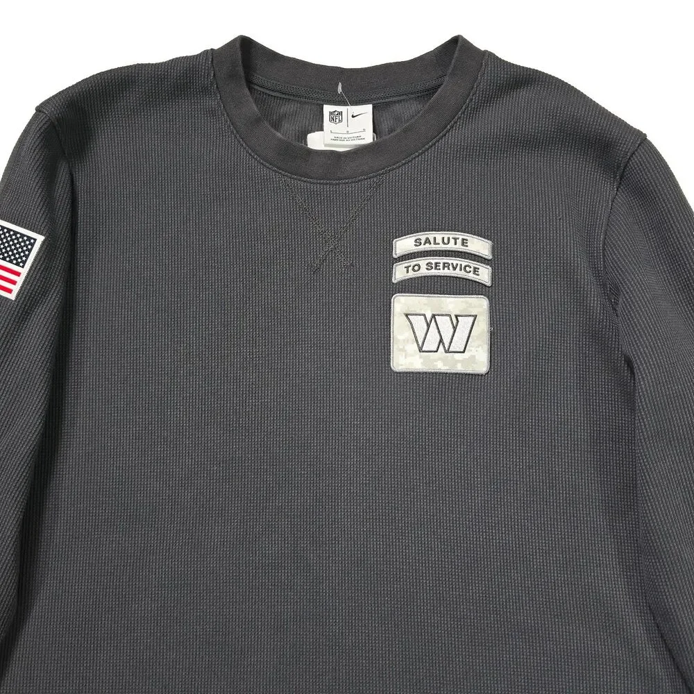 Nike Gray Thermal Salute To Service Washington Commanders NFL Mens L Staff Worn